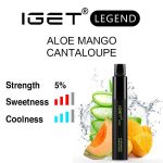 Aloe Mango Cantaloupe IGET Legend flavour