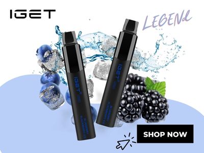 Blueberry Blackberry Ice IGET Legend flavours review in 2023