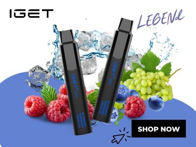 Blueberry Raspberry Grape Ice IGET Legend flavours review in 2023