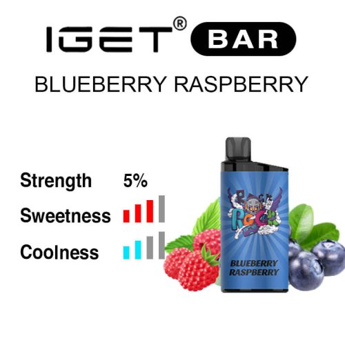 Blueberry Raspberry IGET Bar flavour review