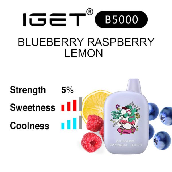 Blueberry Raspberry Lemon IGET B5000 flavour