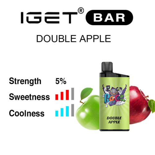 Double Apple IGET Bar flavour review