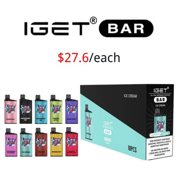 IGET Bar Mixed Flavours Box 10PCS