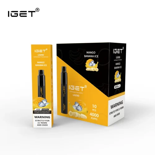 Nicotine Free IGET Legend Bundle 10 Pack