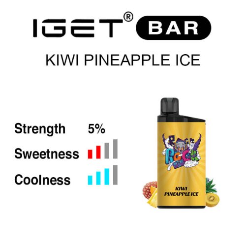 Kiwi Pineapple Ice IGET Bar flavour review