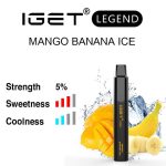 Mango Banana Ice IGET Legend flavour