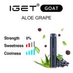 nicotine free Aloe Grape IGET Goat flavour