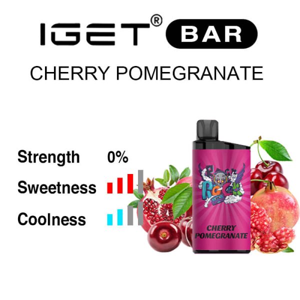 nicotine free Cherry Pomegranate IGET Bar flavour review