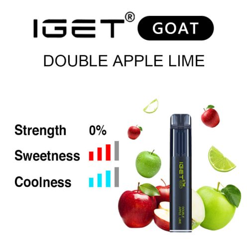 nicotine free Double Apple Lime IGET Goat flavour