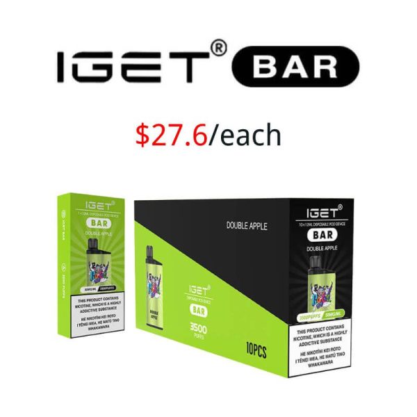 nicotine-free IGET Bar box cheap to buy in Australia - 20% discount and each $27.6