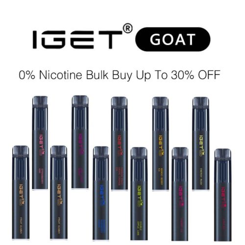 Nicotine Free IGET Goat Bulk Buy Cheap In Australia - Up to 30% OFF
