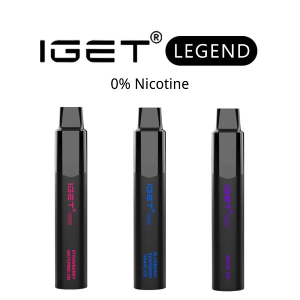 Nicotine free IGET Legend bundle 3pcs