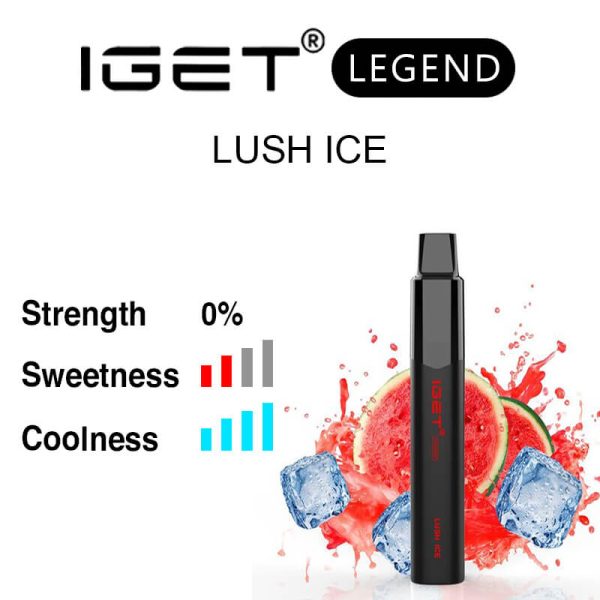 Nicotine free Lush Ice IGET Legend flavour