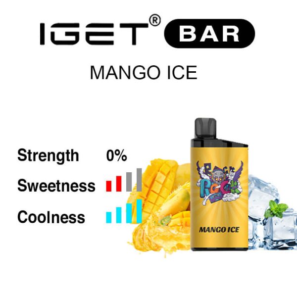 nicotine free Mango Ice IGET Bar flavour review