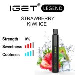 Nicotine free Strawberry Kiwi Ice IGET Legend flavour