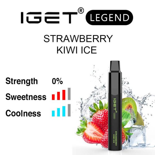 Nicotine free Strawberry Kiwi Ice IGET Legend flavour