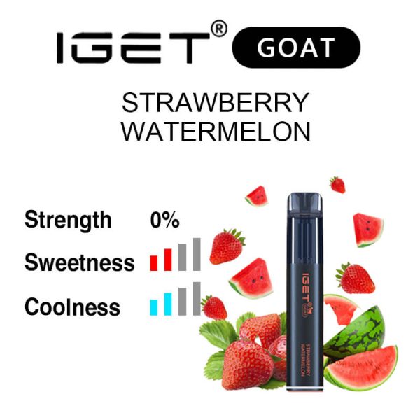 nicotine free Strawberry Watermelon IGET Goat flavour