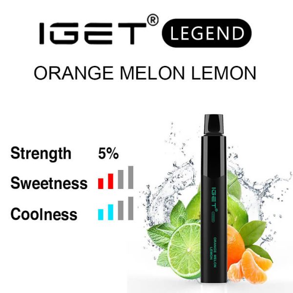 Orange Melon Lemon IGET Legend flavour