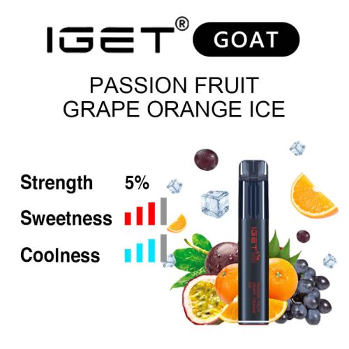 Passion Fruit Grape Orange Ice IGET Goat flavour