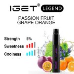 Passion Fruit Grape Orange IGET Legend flavour review