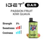 Passion Fruit Kiwi Guava IGET Bar flavour review