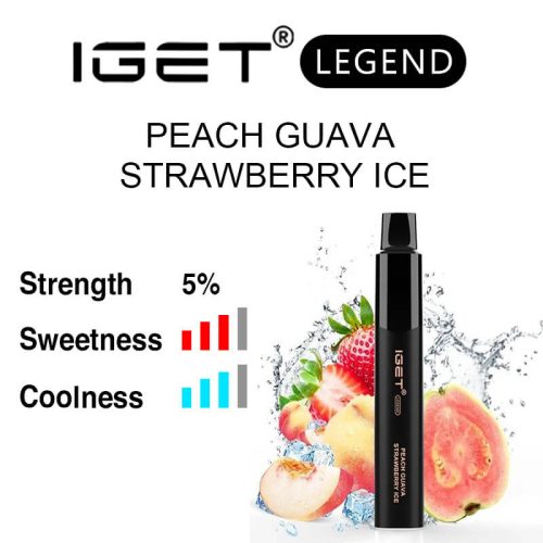 Peach Guava Strawberry Ice IGET Legend flavour