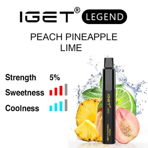 Peach Pineapple Lime IGET Legend flavour