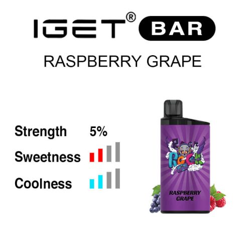 Raspberry Grape IGET Bar flavour review