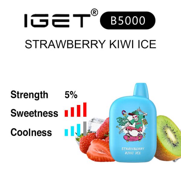 Strawberry Kiwi Ice IGET B5000 flavour