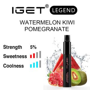 Watermelon Kiwi Pomegranate IGET Legend flavour