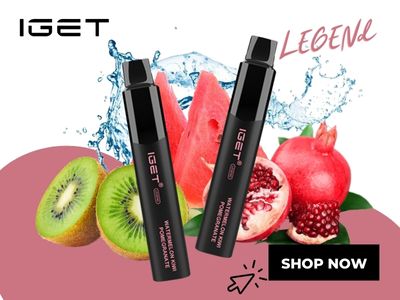 Watermelon Kiwi Pomegranate IGET Legend flavours review in 2023